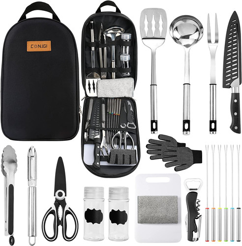 Camping cooking utensils - cooking, set