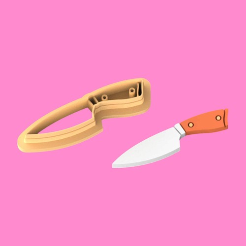 Chef knife clay cutter - chef,