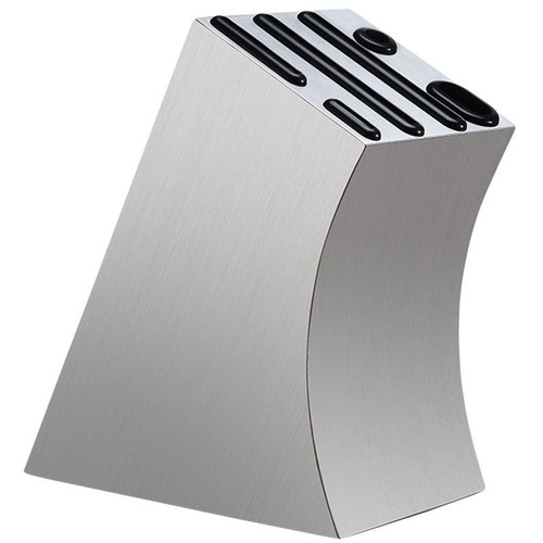 Stainless steel knife - steel, block