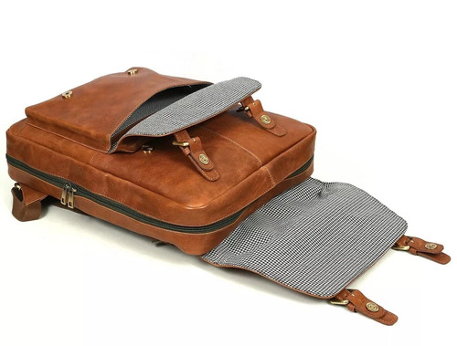 Leather backpack for chef - leather,